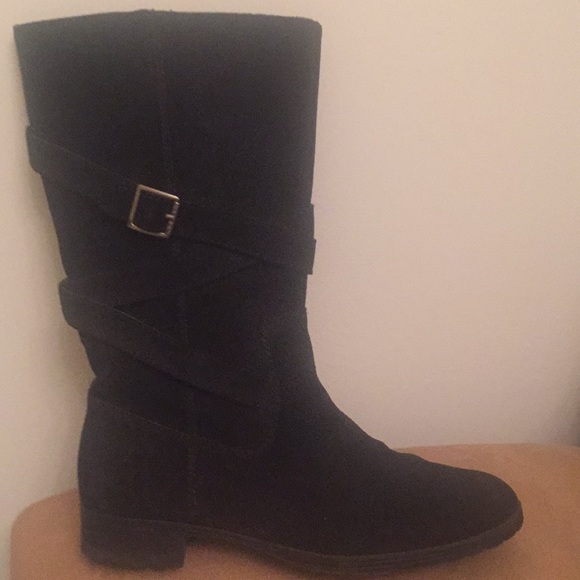 Ralph Lauren black suede boot - Picture 3 of 6